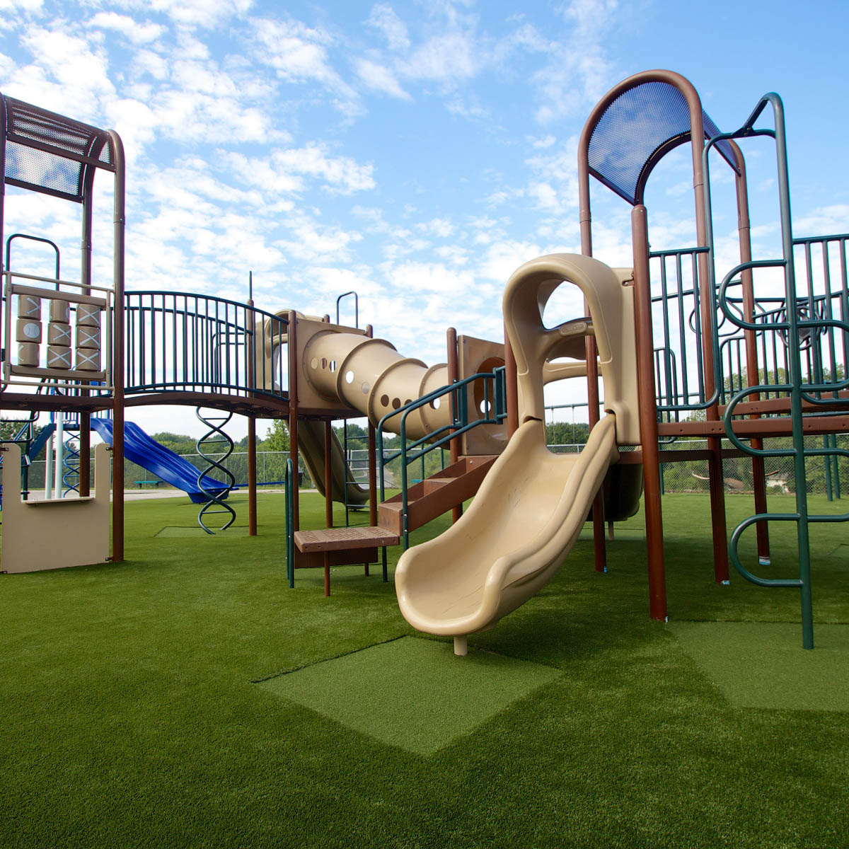 Artificial Grass playground built by SYNLawn