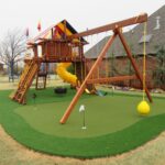 Residential playground equipment installed by SYNLawn