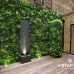 Residential artificial living wall installation