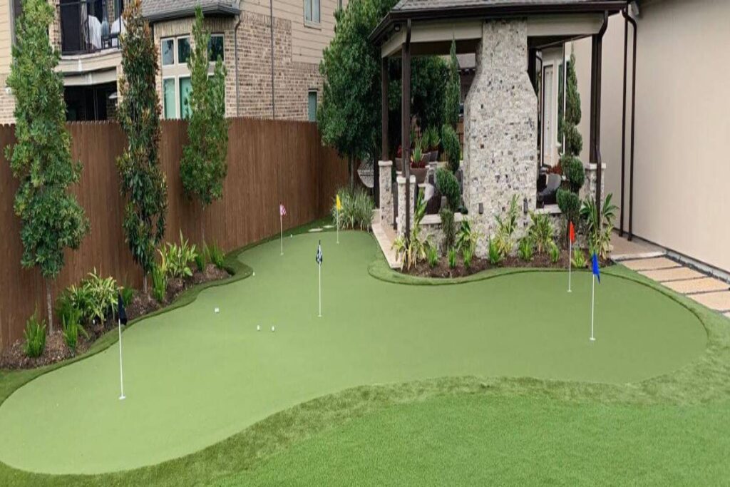 Putting Green Installation in Austin, TX Golf Turf SYNLawn