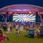 Live music at grandscape in texas made by SYNLawn