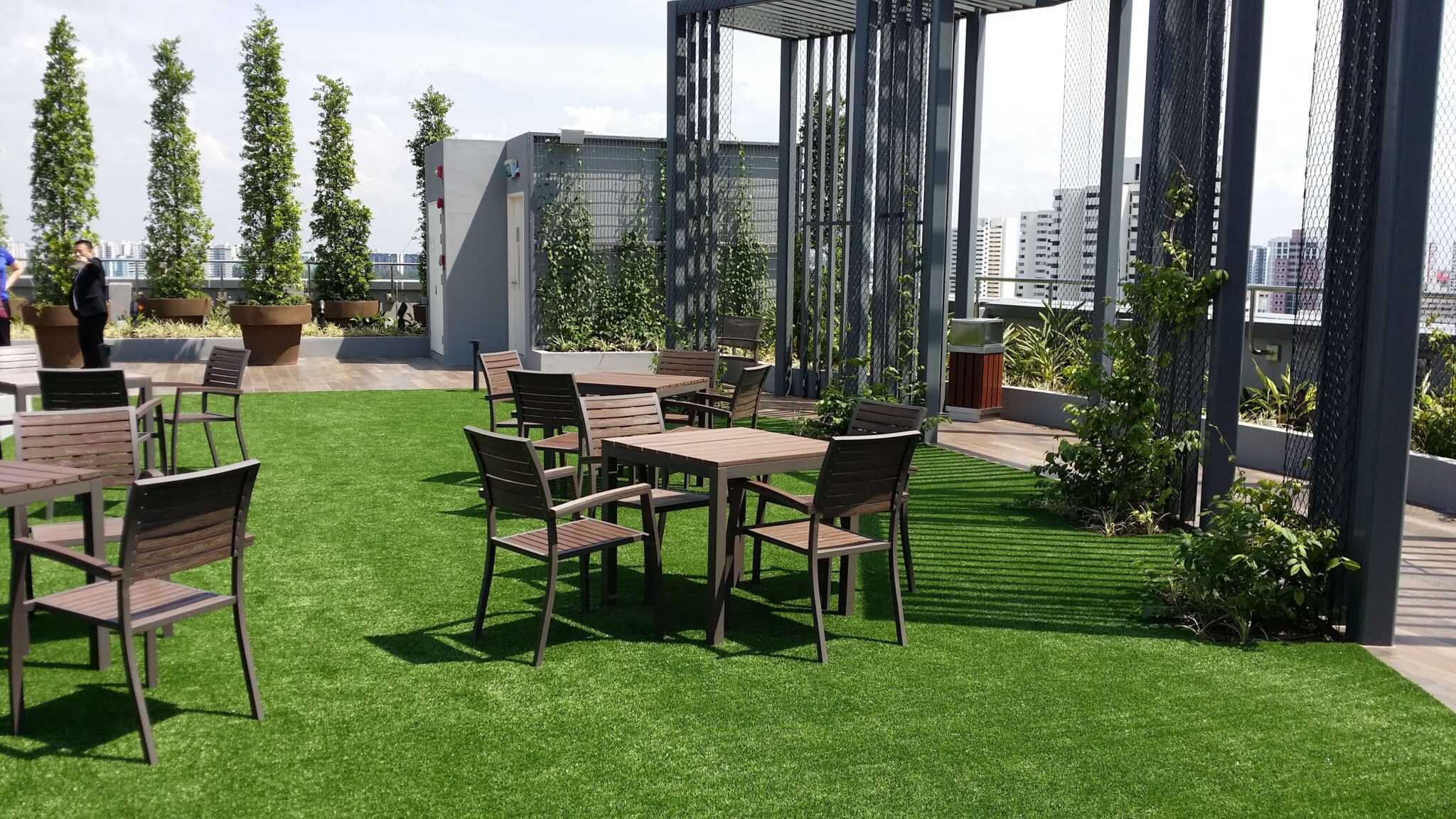 synthetic lawn rooftop