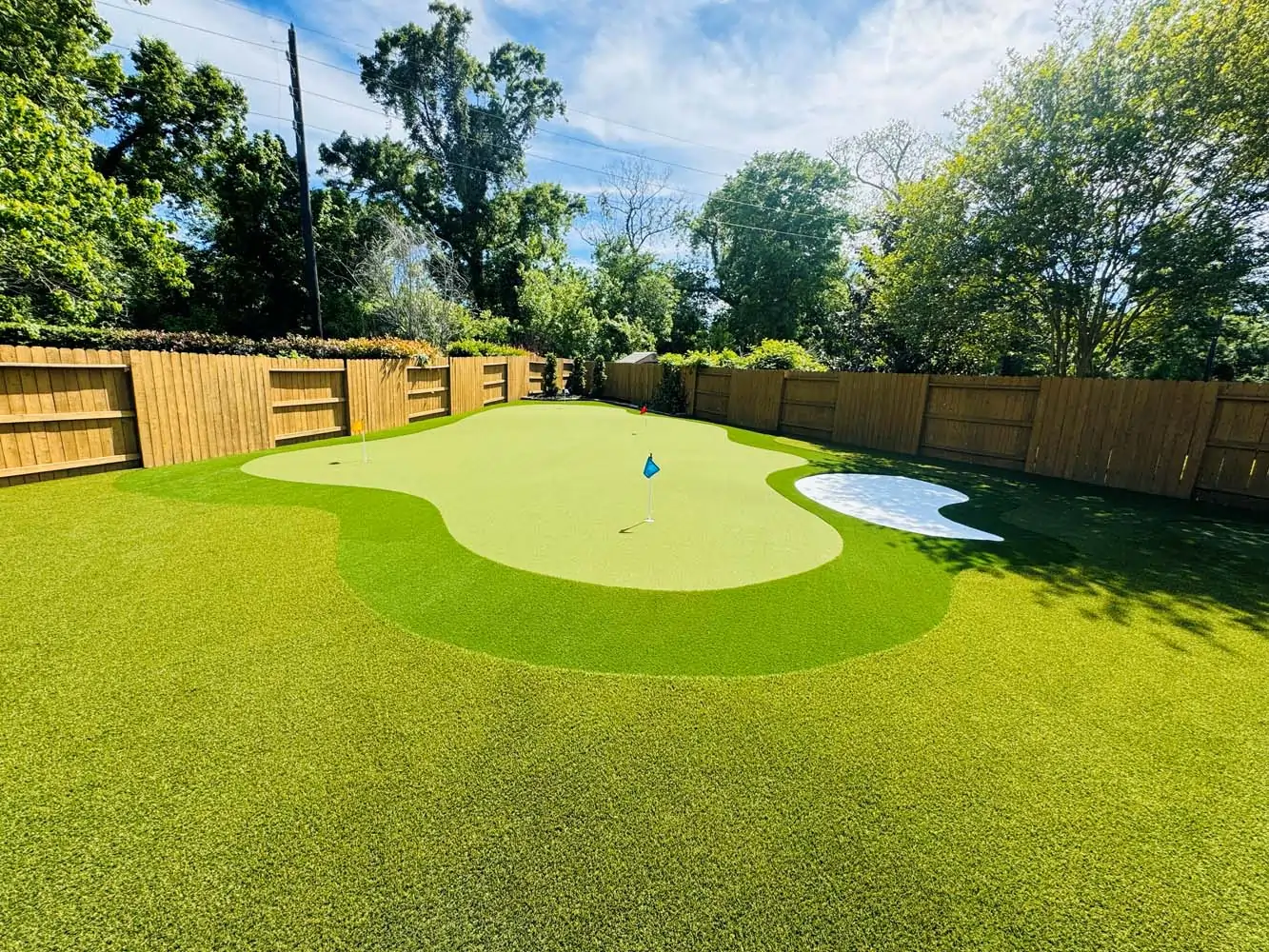 synlawn austin backyard putting green