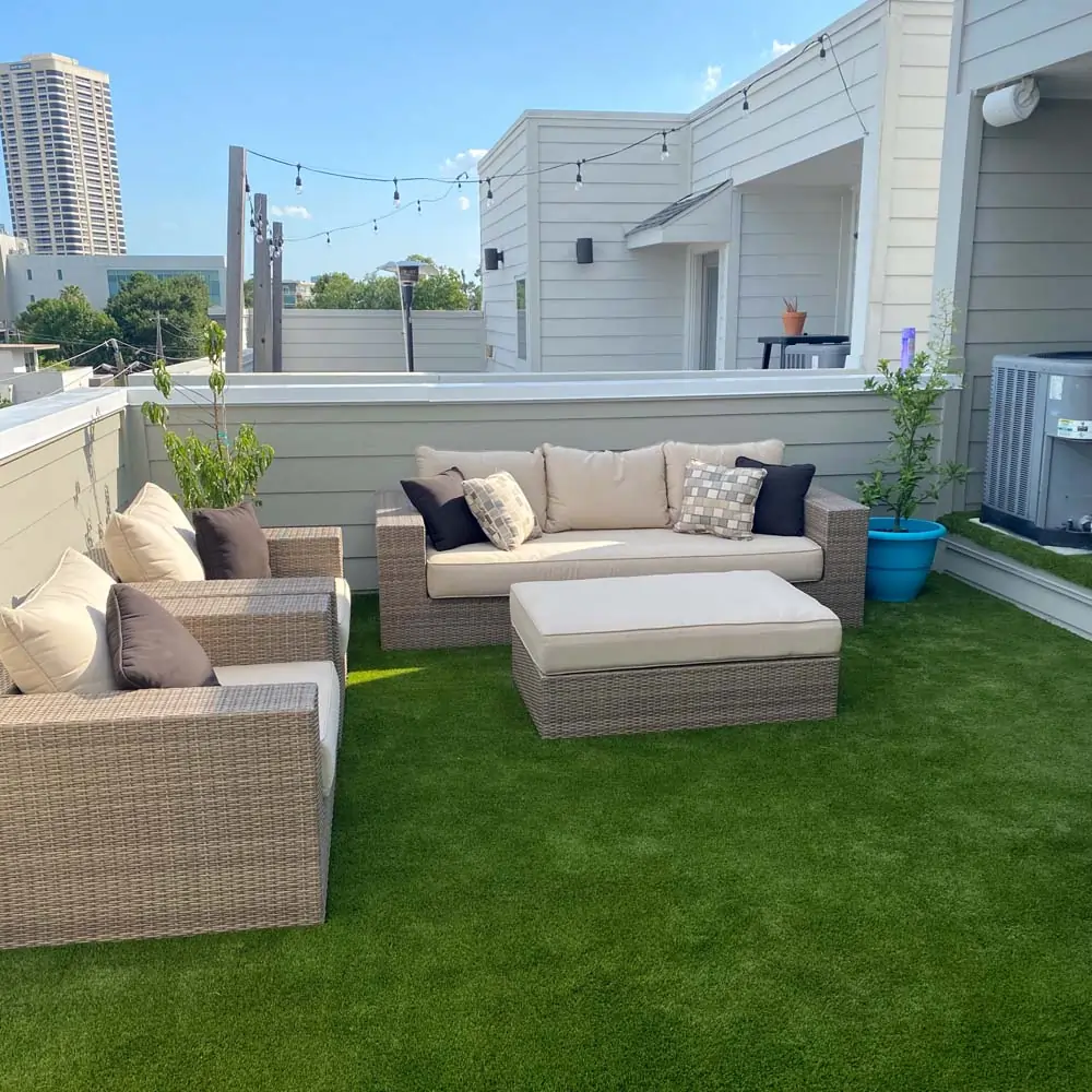artificial grass rooftop synlawn austin