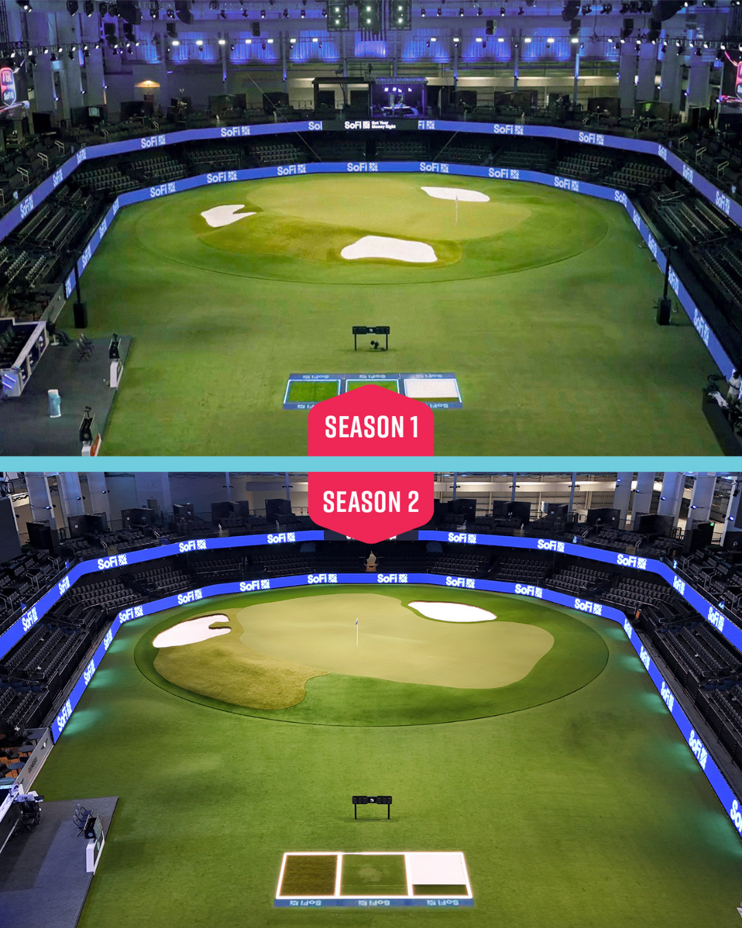 SYNLawn Austin Putting Green Turf Installed for the TGL GreenZone Upgrade