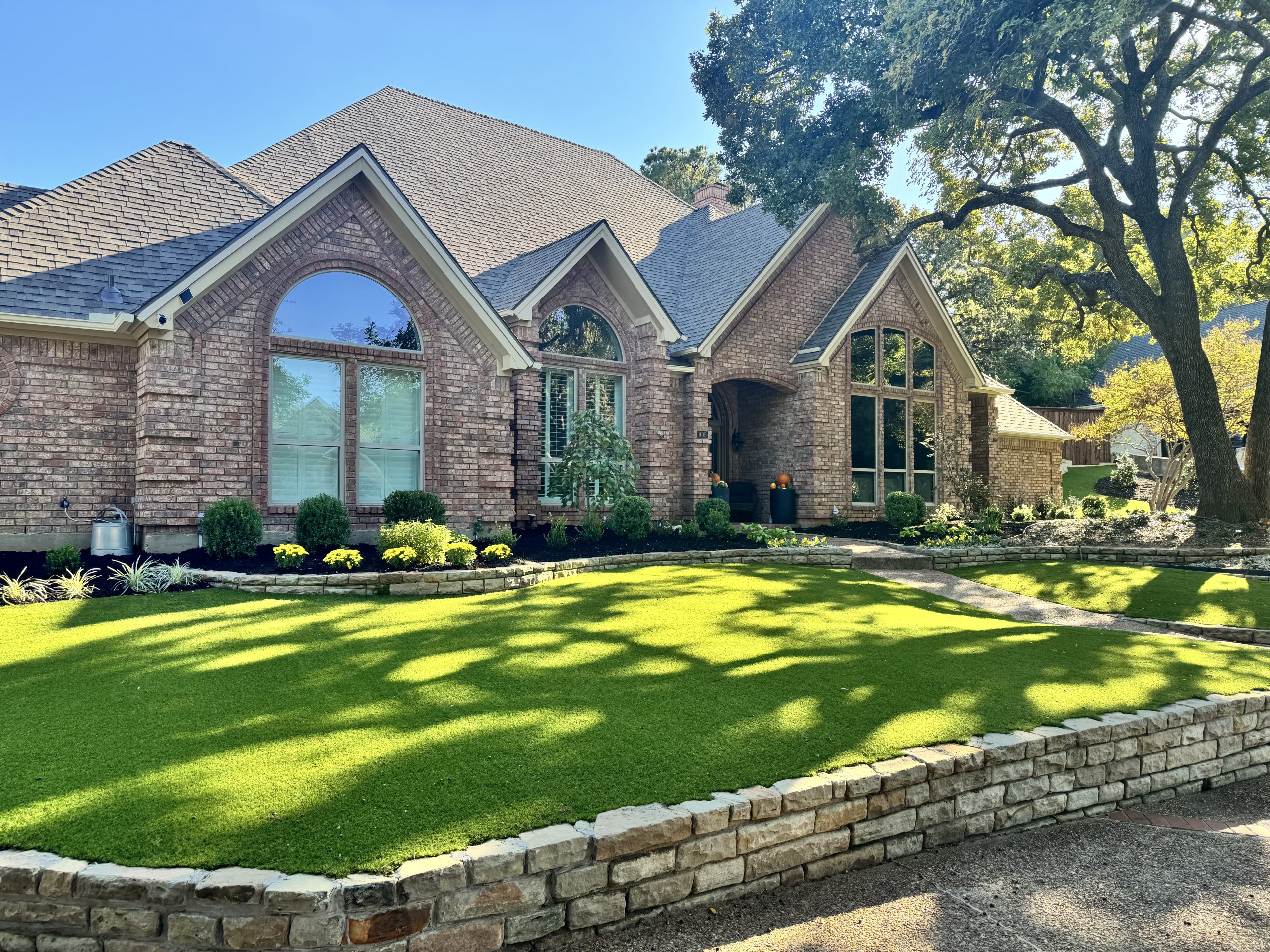 Austin Artificial Grass Front Lawn SYNLawn
