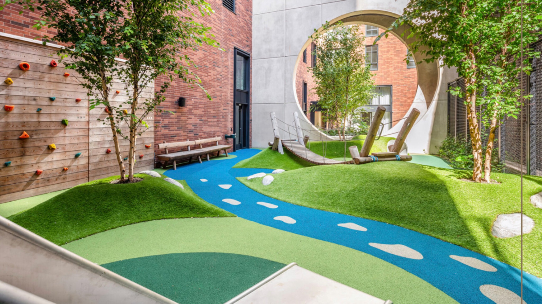 Austin Commercial Artificial Grass Playground Courtyard Austin Commercial Artificial Grass Playground Courtyard